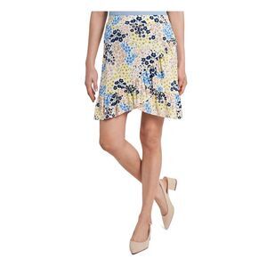 RILEY&RAE Womens Ivory Stretch Pull On Short Wear To Work A-Line Skirt XXL